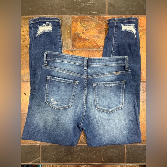 KanCan Alena Mid Rise Slim Boyfriend Jeans - Picture 3 of 5